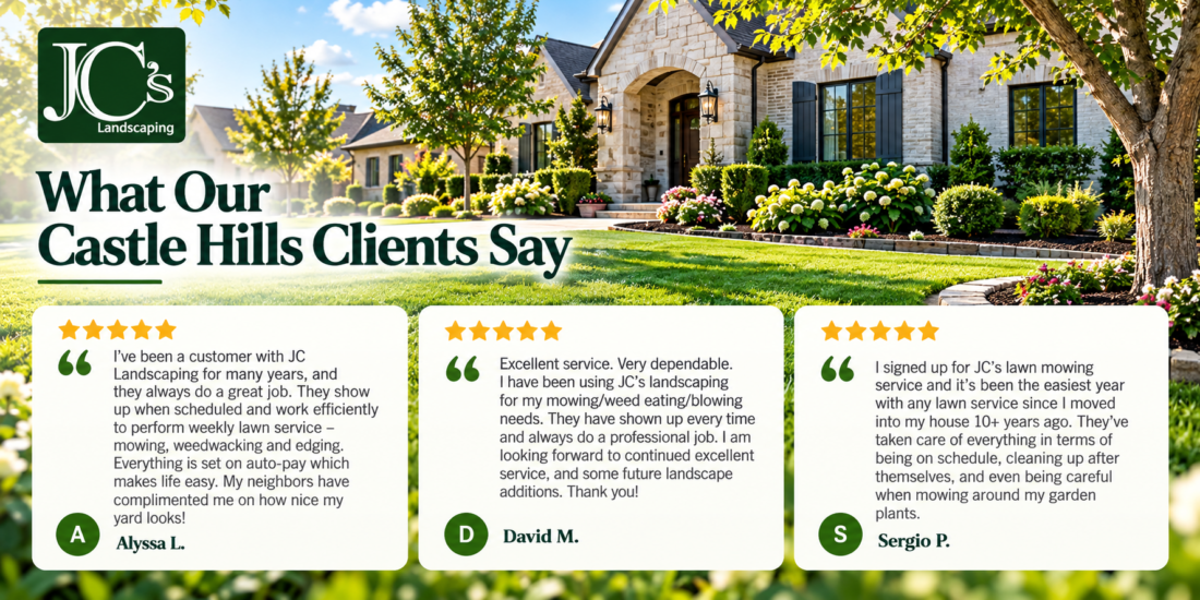 castle hills client review lawn care