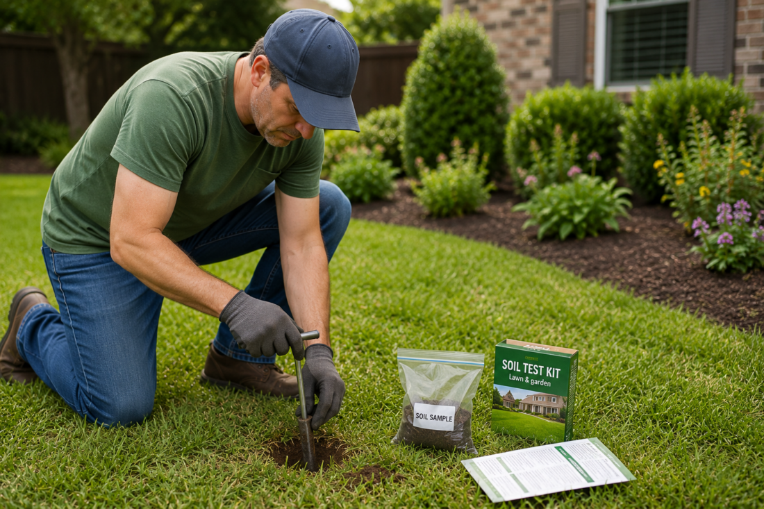 do a soil test for lawn