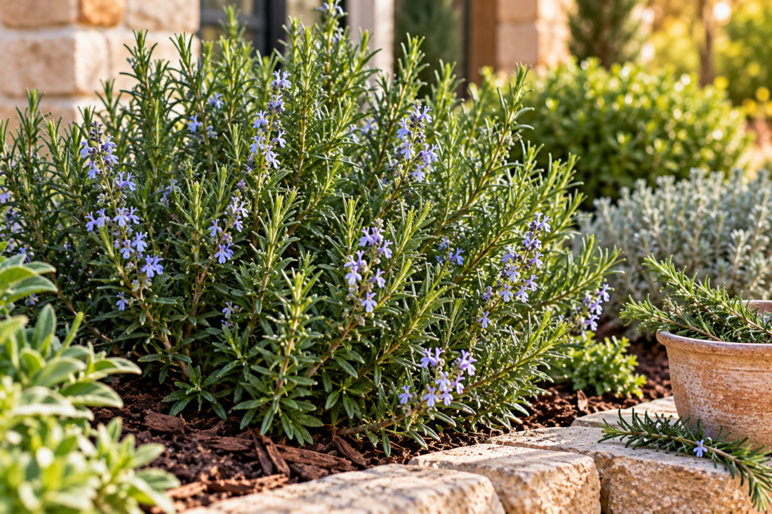 rosemary in garden