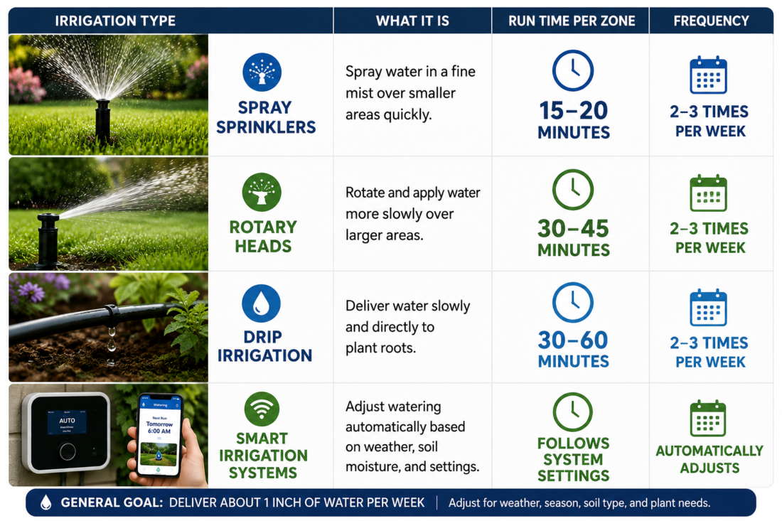 types of sprinkler systems