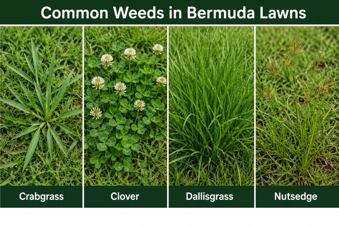 weeds in bermuda grass
