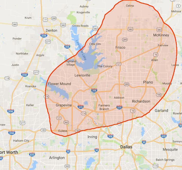 DFW Residential Landscaping | Service Areas