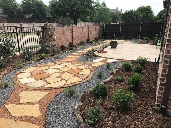 plano landscaping walkway