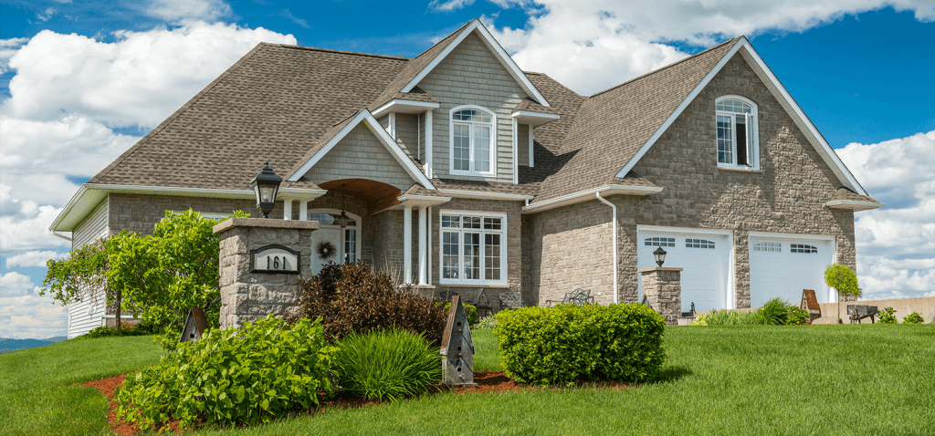home in little elm with landscaping