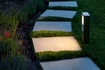lighted path