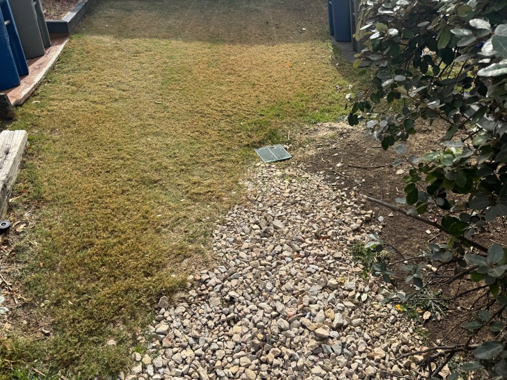 french drain with gravel bed
